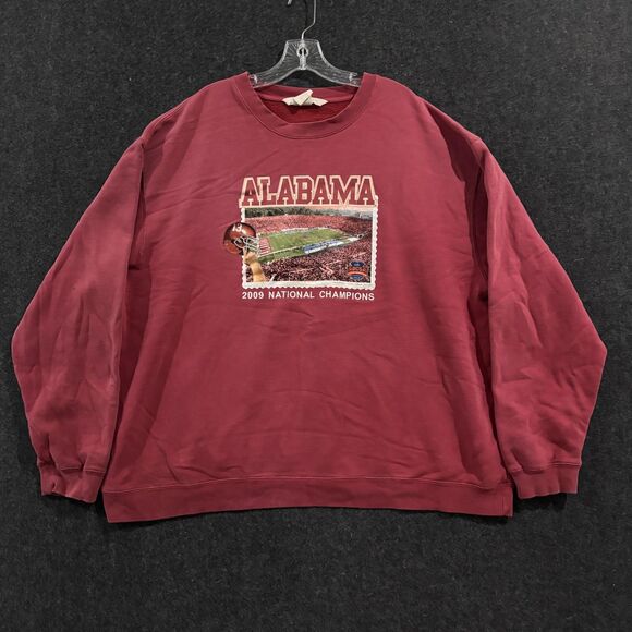 Alabama Crimson Tide Sweatshirt Men's XL Football 2009 National Champs Crewneck - Picture 1 of 9